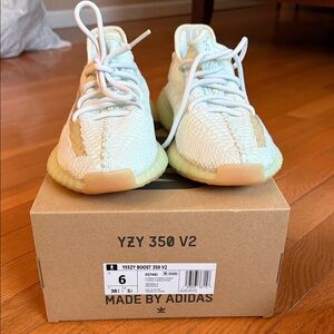 Adidas Yeezy Boost 350 V2 in Light Cream and Tan